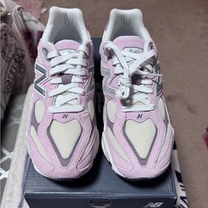 New Balance Women's Lavender and White Sneakers